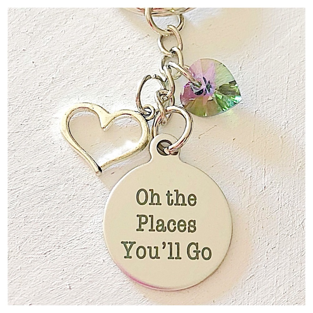 Personalized 💚 Oh the Places You’ll Go Keychain